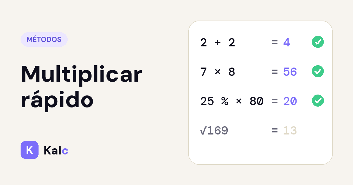 Multiplicar rápido