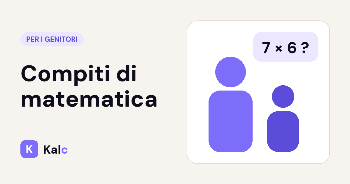 Compiti di matematica